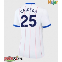 Camiseta Chelsea Moises Caicedo #25 Tercera Equipación para mujer 2026-27 manga corta